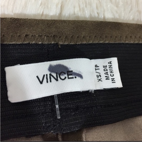 Vince 100% Lambskin Zip Leggings - Picture 4 of 8